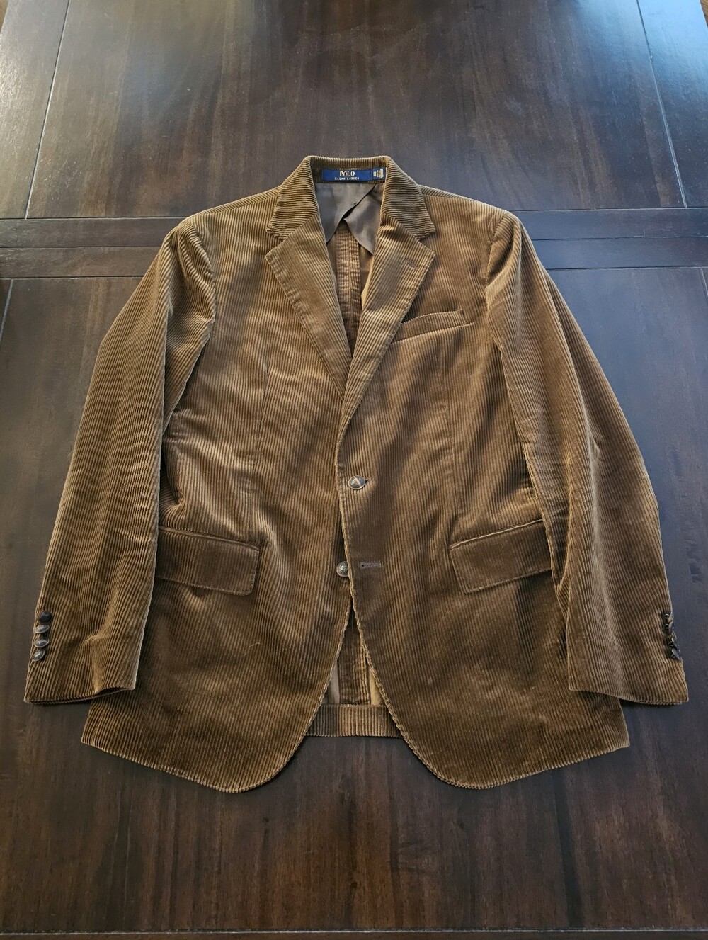 Polo Ralph Lauren Corduroy Sport Coat Size 40R
